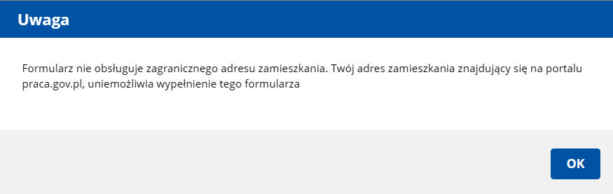 komunikat złego adresu 1