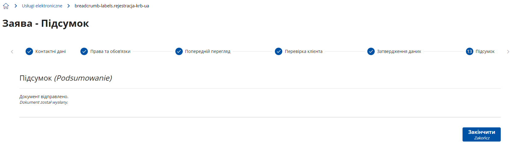 podsumowanie ua