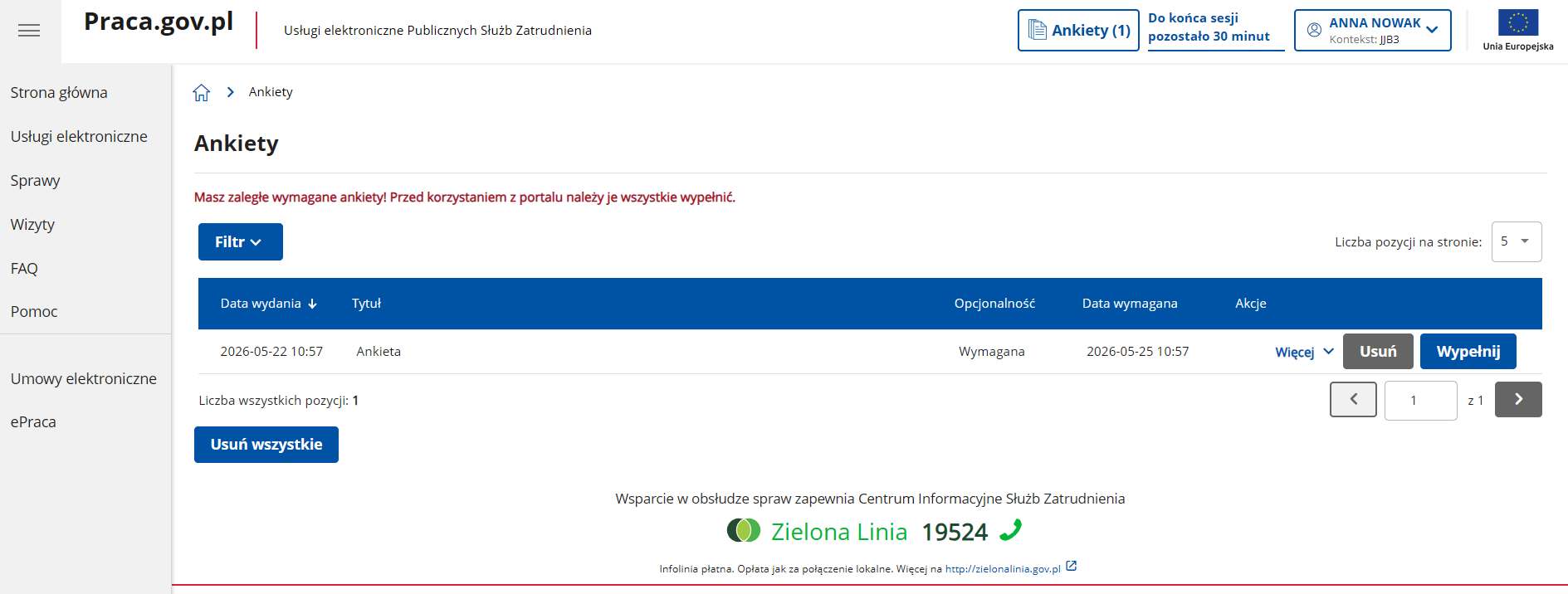 IK ankieta zaległa 2506