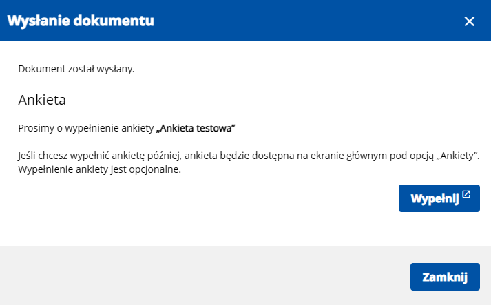 Komunikaty ankieta poprawny